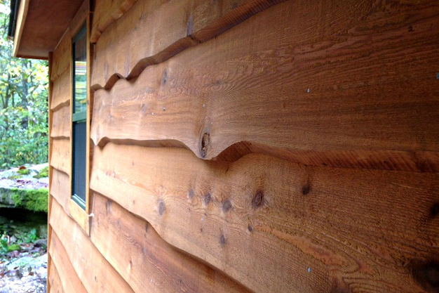 Wavy Edge Cedar Siding