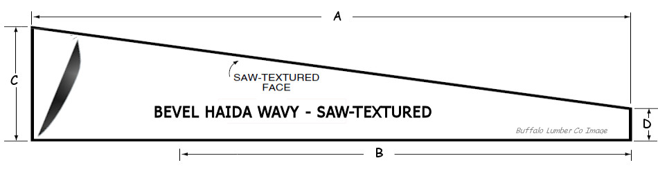 WAVY EDGE BEVEL SIDING PATTERN DIAGRAM