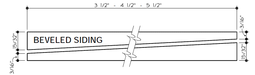 WWPA - THIN BEVEL SIDING NO RABBET PATTERN