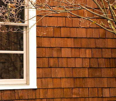 oil based semi-trans wood stain on cedar shake siding