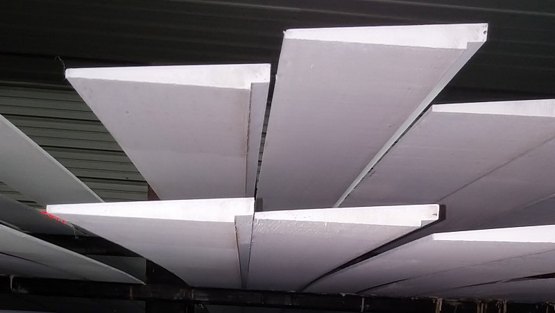 Factory Primed CLEAR Finger Joint Bevel Siding Racked to Dry