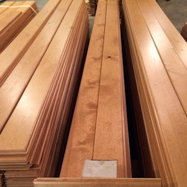 Pine Paneling HAND Stained Almond - custom color