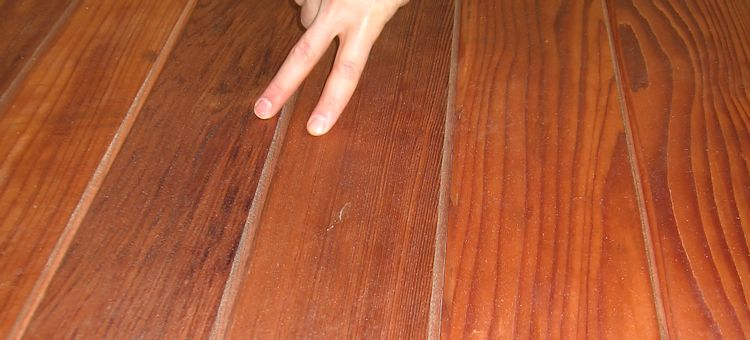 example of Clear All Heart Redwood mixed grain boards