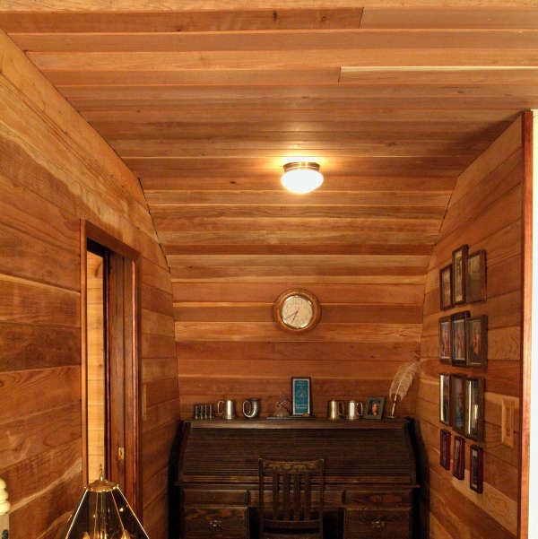Redwood SAP T&G Paneling in Study