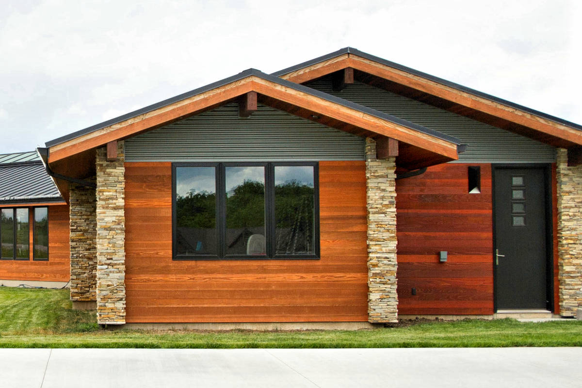 1x6 TONGUE & GROOVE FLUSH JOINT REDWOOD SIDING SAP B NEAR CLEAR FACTORY STAINED TWP REDWOOD KANSAS