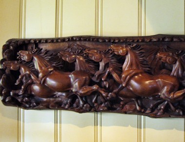 last minute prepping for party