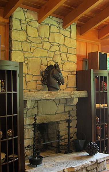 Kentucky River Marble fireplace