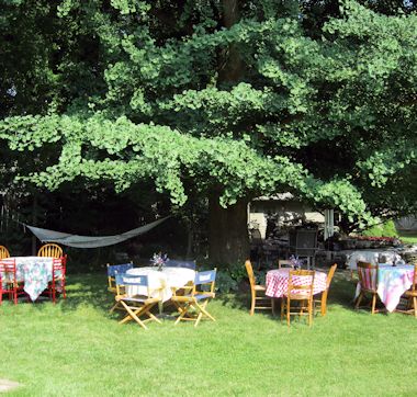 last minute prepping for party