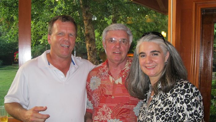 Chris Buffalo, Dale Torok, and Melody Jackson enjoying the fruits of our labor